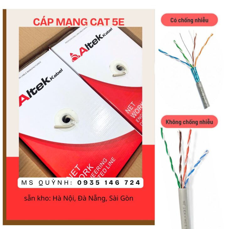Cáp mạng cat 5e UTP5E Altek Kabel