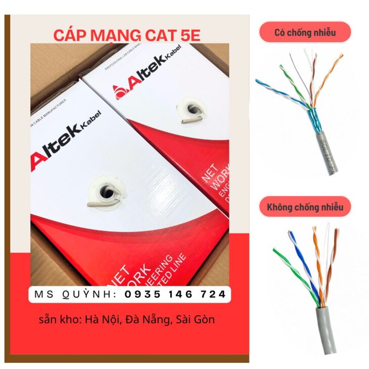 Cáp mạng cat 5e UTP5E Altek Kabel