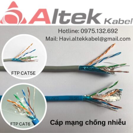 Cáp mạng UTP/FTP Cat5e – Cat6 – Kết nối tốc độ cao, truyền dữ liệu ổn định