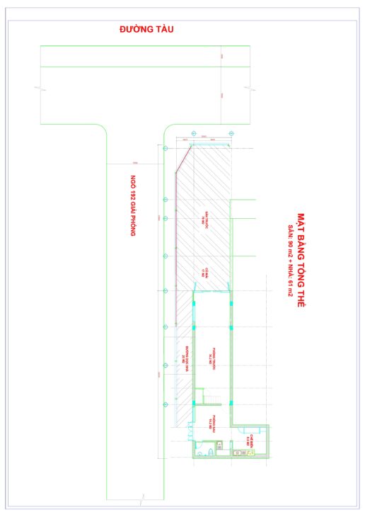 HN – CHO THUÊ CHCC TẦNG 1 – 192 GIẢI PHÓNG (Chính chủ) Căn góc có sân vườn