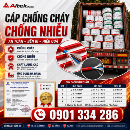 Cáp Chống Cháy Chống Nhiễu Altek Kabel Cho Hệ Thống PCCC
