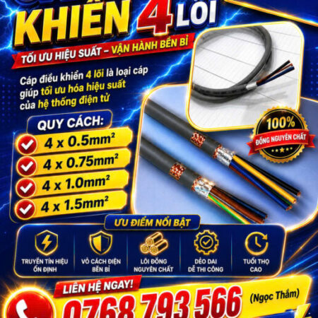 CẦN BÁN Cáp Điều Khiển ALTEK KABEL 4 Lõi – Tối Ưu Hóa Hiệu Suất CẦN BÁN Cáp Điều Khiển ALTEK KABEL 4 Lõi – Tối Ưu Hóa Hiệu Suất