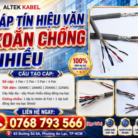 CẦN BÁN Cáp Tín Hiệu Vặn Xoắn Chống Nhiễu ALTEK KABEL