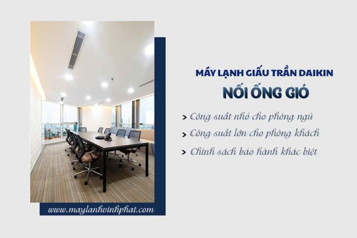 Chuyên nhận thầu Điều hòa giấu trần nối ống gió DAIKIN với giá rẻ nhất, tốt nhất