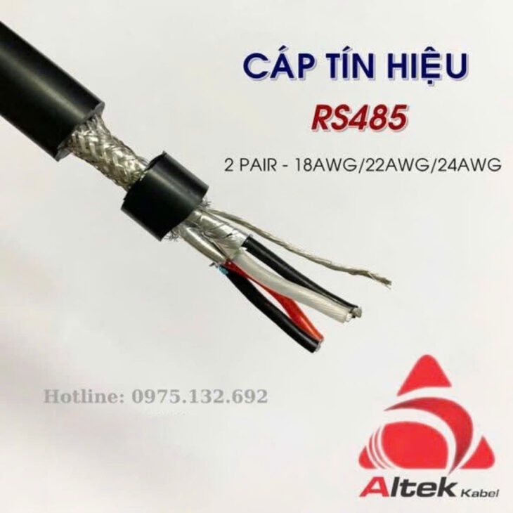 Cáp RS485 Altek Kabel – Truyền dữ liệu ổn định, chống nhiễu hiệu quả