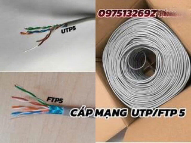 Cáp mạng UTP/FTP Cat5e – Cat6 – Kết nối tốc độ cao, truyền dữ liệu ổn định