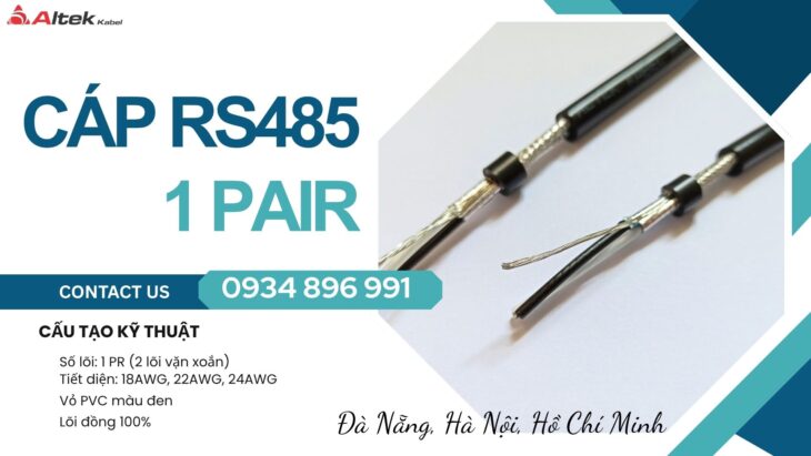 Cáp Truyền Thông RS485 Chuẩn 22 AWG Giao Nhanh Tại Huế, Quảng Trị, Đà Nẵng