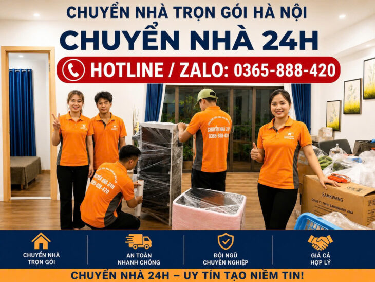 CHUYỂN NHÀ TRỌN GÓI HÀ NỘI – CHUYỂN NHÀ 24H