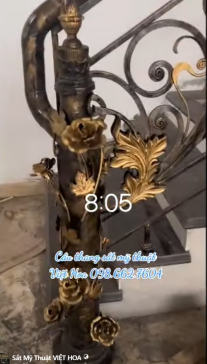 Cầu thang xoắn ốc Hà Nội đẹp, sang trọng