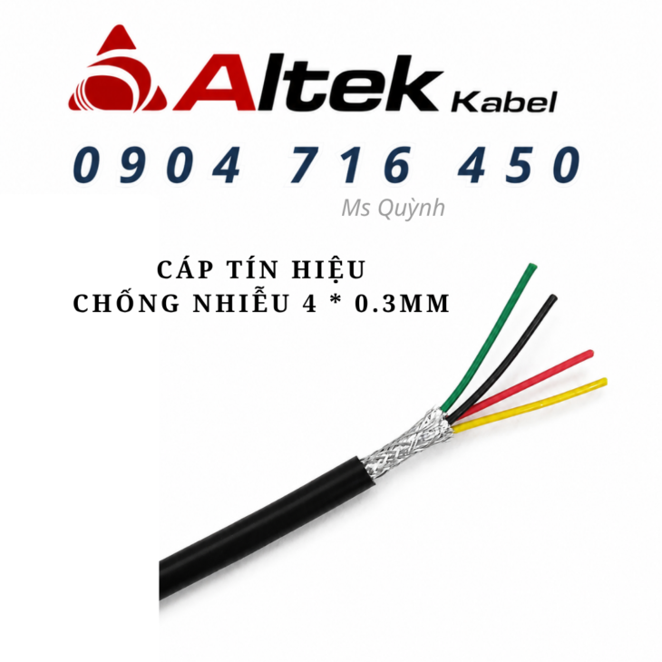 Cáp tín hiệu 4×0.3mm Altek Kabel
