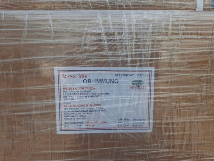 OR-IMMUNO – GIẢI PHÁP HỖ TRỢ SỨC KHỎE TÔM Chiết xuất thực vật kết hợp vitamin