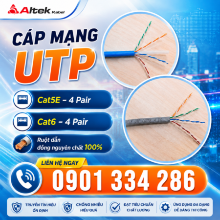 Cáp Mạng UTP 100% Đồng CAT5E CAT6 – ALTEK KABEL Cáp Mạng UTP 100% Đồng CAT5E CAT6 – ALTEK KABEL