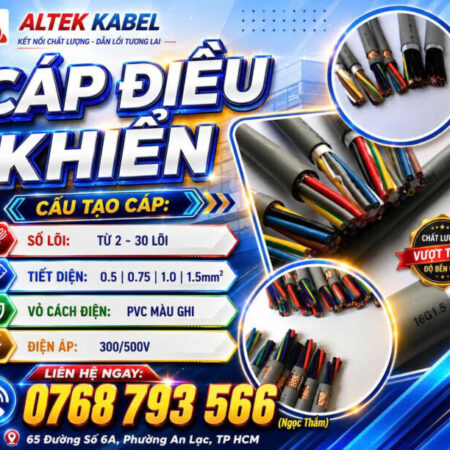 CẦN BÁN Cáp Điều Khiển ALTEK KABEL Chính Hãng – Giải Pháp Điều Khiển An Toàn Và Hiệu Quả