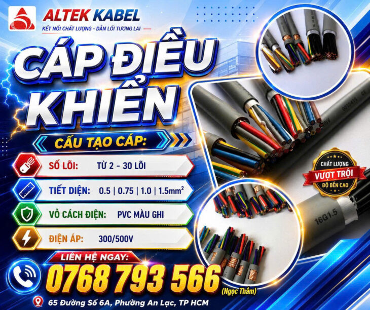 CẦN BÁN Cáp Điều Khiển ALTEK KABEL Chính Hãng – Giải Pháp Điều Khiển An Toàn Và Hiệu Quả