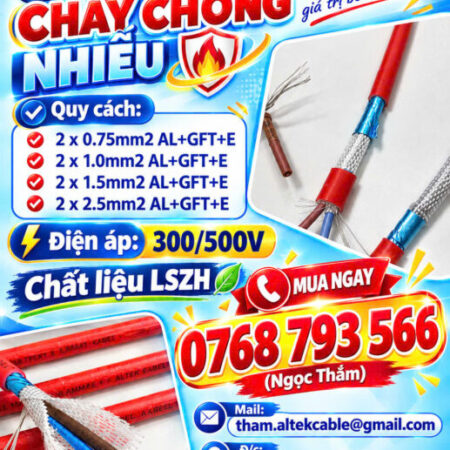 CẦN BÁN Cáp Chống Cháy Chống Nhiễu Altek Kabel – LSZH Giảm Khói, Chống Nhiễu Hiệu Qủa CẦN BÁN Cáp Chống Cháy Chống Nhiễu Altek Kabel – LSZH Giảm Khói, Chống Nhiễu Hiệu Qủa