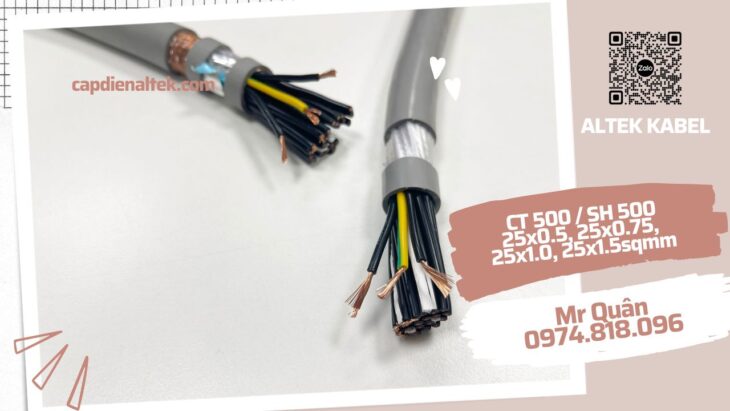 Altek Kabel: Cáp điều khiển 25 lõi loại mềm