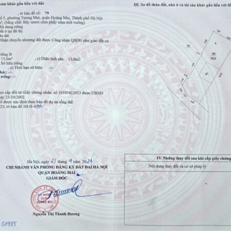 Bán tòa CCMN 6 tầng thang máy lô góc Trương Định 79,5m² hướng Tây Nam, dòng tiền 1,2 tỷ/năm