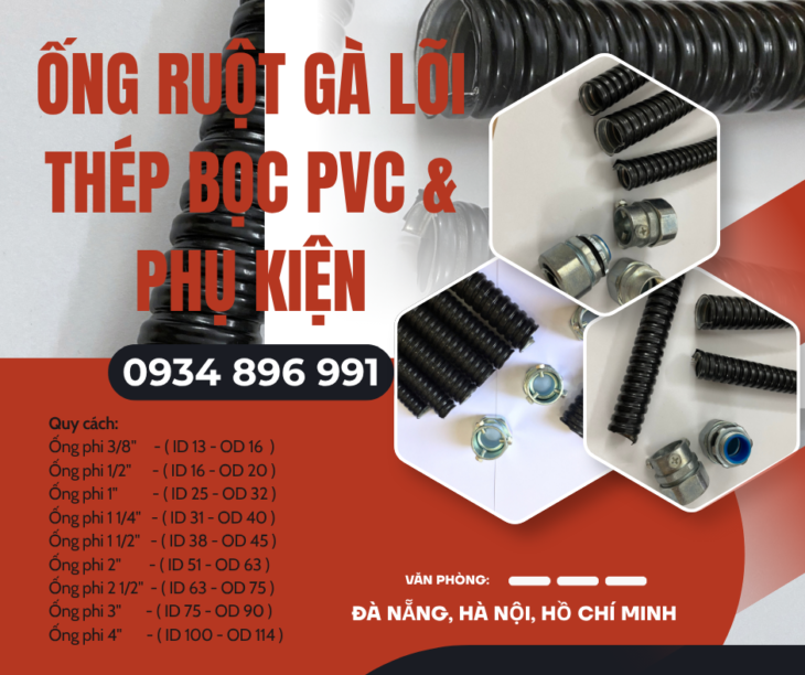 Ống Kẽm Bọc Thép Phi 16 & Phụ Kiện Đủ Quy Cách – Sẵn Kho Đà Nẵng, Hà Nội, TP.HCM