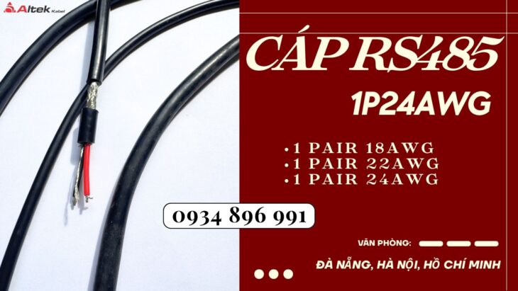 CÁP TRUYỀN THÔNG RS485 1 PAIR 24 AWG HÀ NỘI, BẮC NINH, HƯNG YÊN