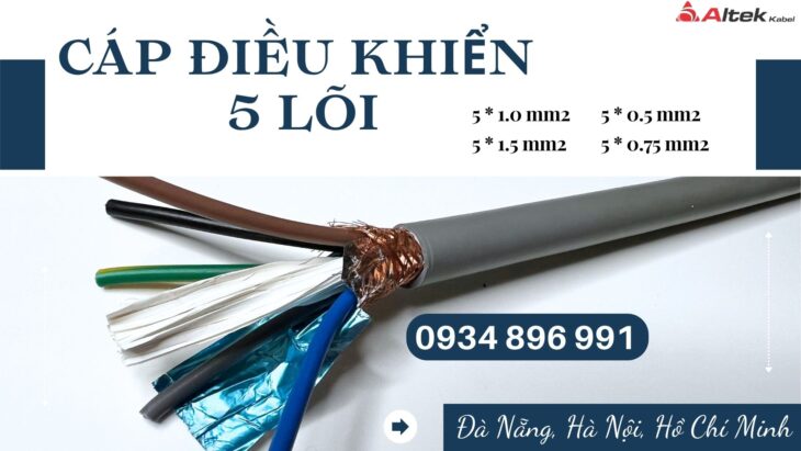 Cáp Điều Khiển 5×1.0, 5×1.5, 5×0.75, 5×0.5 Hà Nội, Bắc Ninh, Hưng Yên Giao Ngay Cáp Điều Khiển 5×1.0, 5×1.5, 5×0.75, 5×0.5 Hà Nội, Bắc Ninh, Hưng Yên Giao Ngay