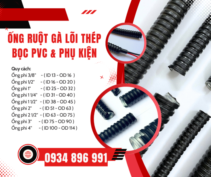 Ống Kẽm Bọc Thép Phi 16 & Phụ Kiện Đủ Quy Cách – Sẵn Kho Đà Nẵng, Hà Nội, TP.HCM