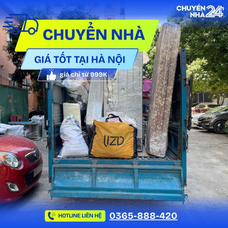 DỊCH VỤ CHUYỂN NHÀ TRỌN GÓI HÀ NỘI 24H