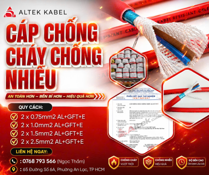 CẦN BÁN Cáp Chống Cháy Chống Nhiễu Altek Kabel – Giải Pháp Truyền Tín Hiệu An Toàn