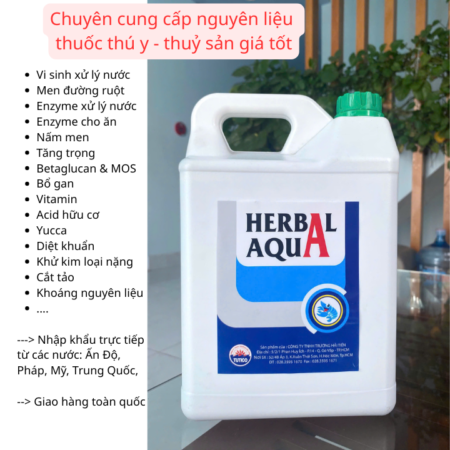 HERBAL AQUA – HỖ TRỢ BỔ GAN, GIẢI ĐỘC CHO TÔM CÁ