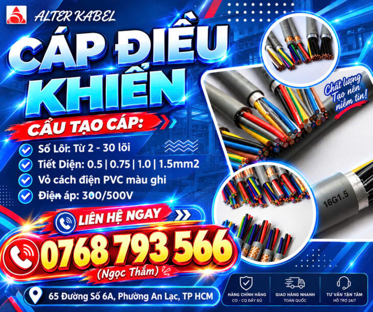 CẦN BÁN Cáp Điều Khiển ALTEK KABEL 2-30 Lõi – Đáp Ứng Mọi Nhu Cầu Lắp Đặt