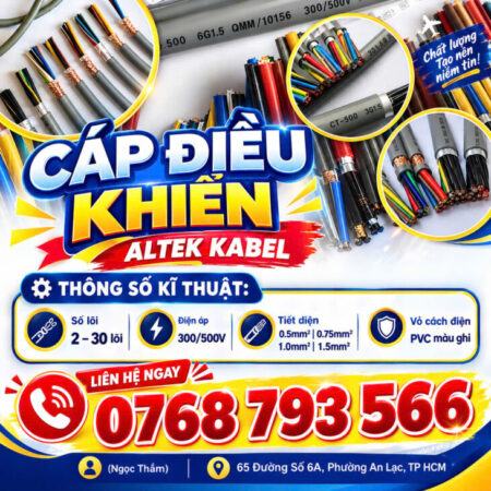 CẦN BÁN Cáp Điều Khiển ALTEK KABEL – Dễ Thi Công, Lắp Đặt