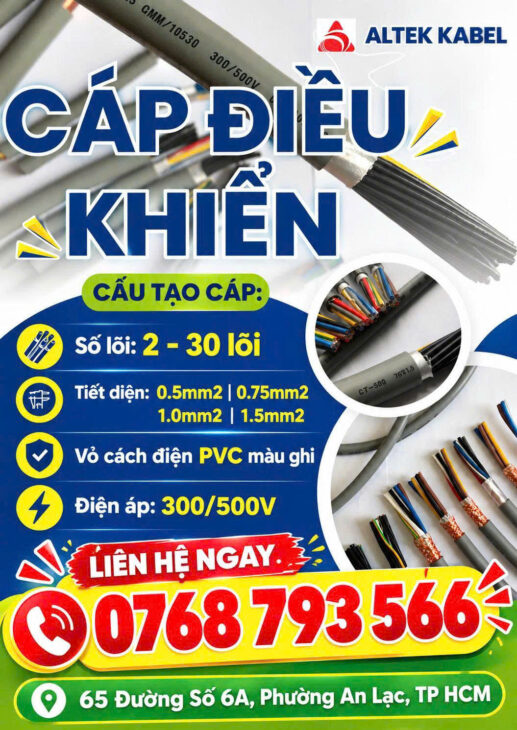 CẦN BÁN Cáp Điều Khiển ALTEK KABEL – Bền Bỉ, An Toàn, Hiệu Qủa