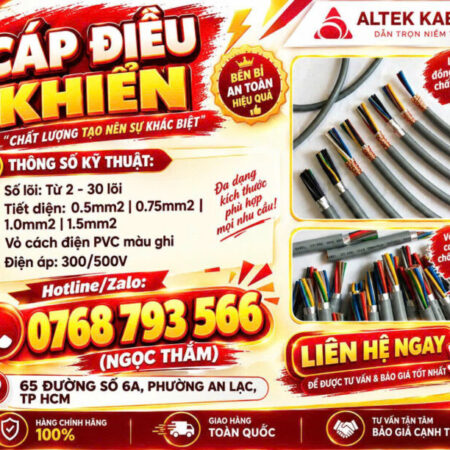 CẦN BÁN Cáp Điều Khiển ALTEK KABEL – Chất Lượng, Hiệu Qủa Vượt Trội