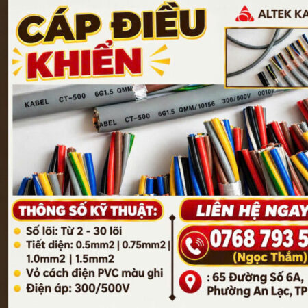 CẦN BÁN Cáp Điều Khiển ALTEK KABEL – Bền Bỉ, Linh Hoạt, Hiệu Qủa