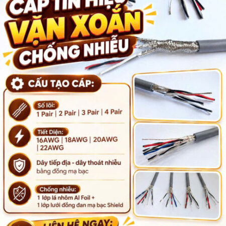 CẦN BÁN Cáp Tín Hiệu Vặn Xoắn Chống Nhiễu ALTEK KABEL – Chống Nhiễu Tốt, Tối Ưu Đường Truyền CẦN BÁN Cáp Tín Hiệu Vặn Xoắn Chống Nhiễu ALTEK KABEL – Chống Nhiễu Tốt, Tối Ưu Đường Truyền
